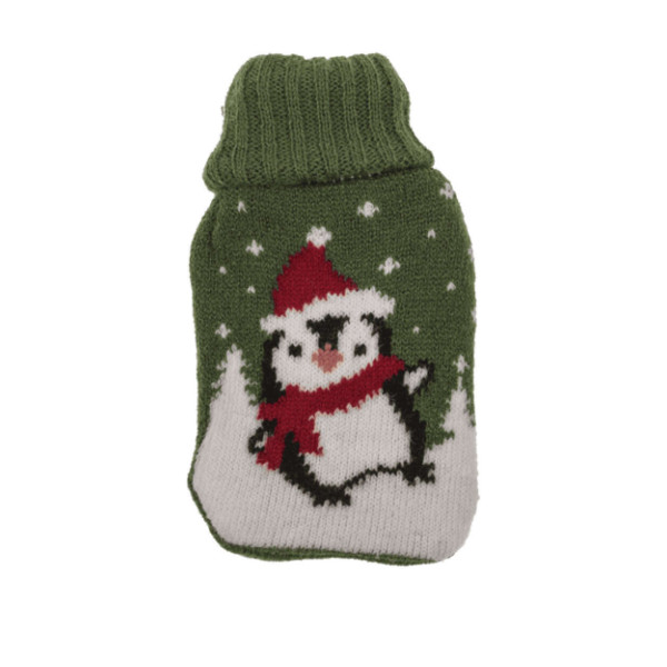 Mini Θερμοφόρα Χεριών με Πλεκτό Κάλυμμα - Penguin