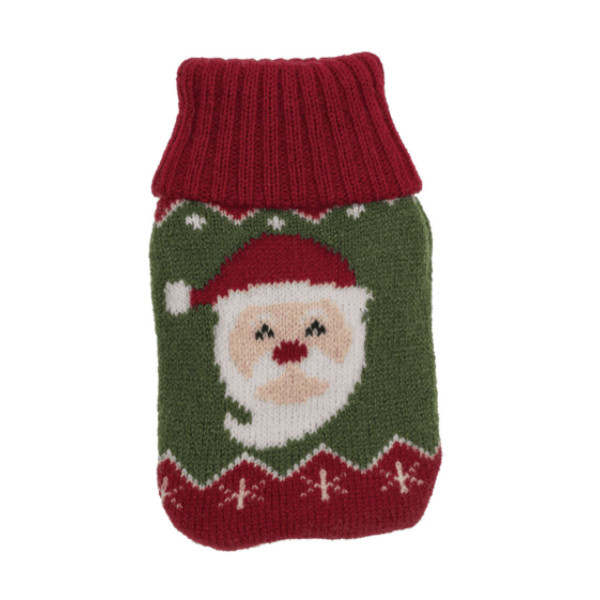Mini Θερμοφόρα Χεριών με Πλεκτό Κάλυμμα - Santa Claus
