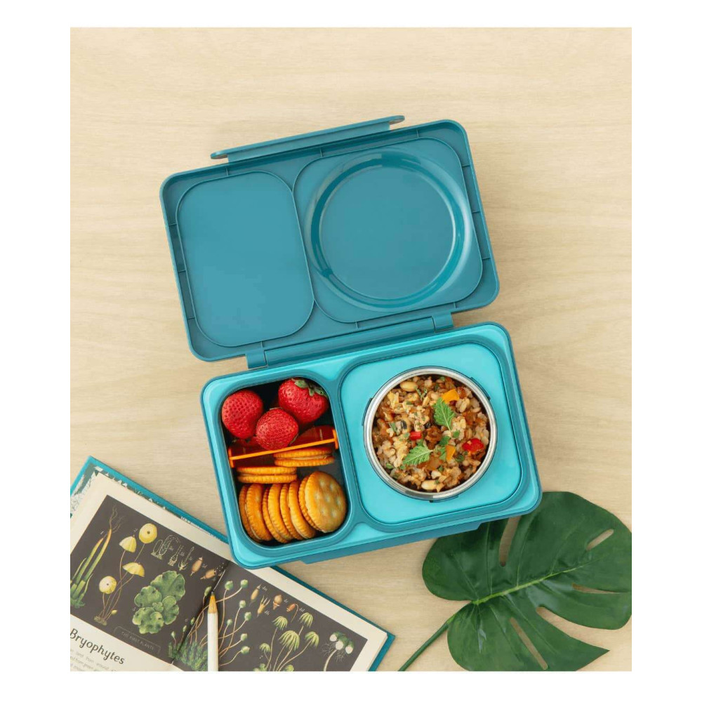OmieBox Up Φαγητοδοχείο με 2 Ζώνες Θερμοκρασίας 1.15lt (Graphite)