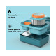 OmieBox Up Φαγητοδοχείο με 2 Ζώνες Θερμοκρασίας 1.15lt (Graphite)