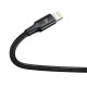 Καλώδιο Baseus CAMLT-SC01 Type-C σε Type-C / Lightning / micro USB 20W 1.5m (Μαύρο)