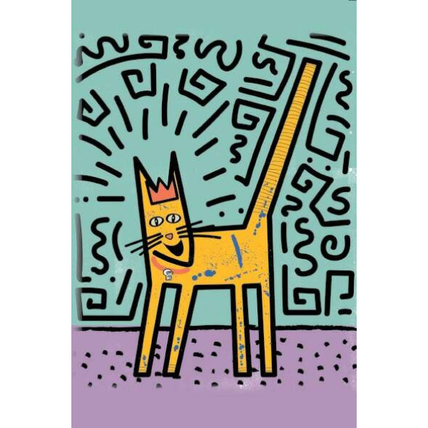 Brainfood Σημειωματάριο Γάτες Γκράφιτι (21 x 14 cm)