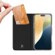 Dux Ducis Skin Pro Θήκη Book Δερματίνης για Apple iPhone 16 Pro Max (Μαύρο)
