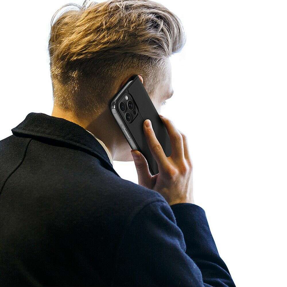 Dux Ducis Skin Pro Θήκη Book Δερματίνης για Apple iPhone 16 Pro Max (Μαύρο)