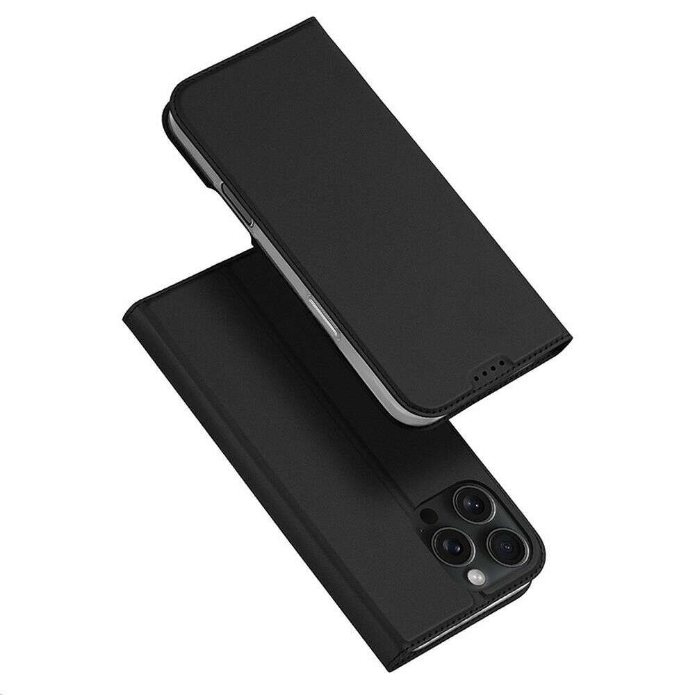 Dux Ducis Skin Pro Θήκη Book Δερματίνης για Apple iPhone 16 Pro Max (Μαύρο)