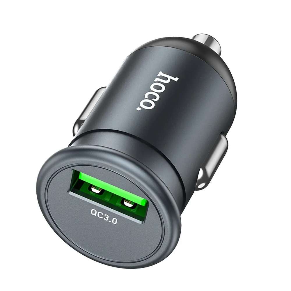 Hoco Z43 φορτιστής αυτοκινήτου USB-A QC3.0 18W (Γκρι)