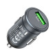 Hoco Z43 φορτιστής αυτοκινήτου USB-A QC3.0 18W (Γκρι)