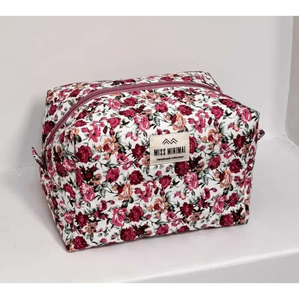 Miss Minimal Zipper Box Νεσεσέρ Roses Simmetry (22 x 13 x 23 cm)