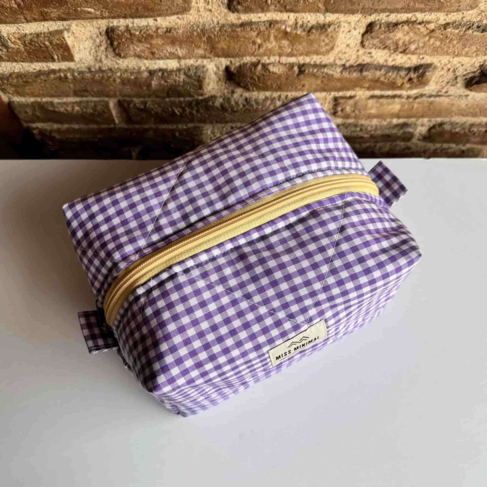 Miss Minimal Zipper Box Νεσεσέρ Lilac Love (22 x 13 x 23 cm)