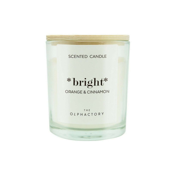 Ambientair Orange & Cinnamon Φυτικό αρωματικό κερί με καπάκι 200gr, Bright - The Olphactory