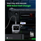 Ugreen CD361/25685B Nexode RG φορτιστής GaN 65W PDx2+QC4.0 (Grey)