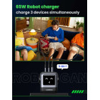 Ugreen CD361/25685B Nexode RG φορτιστής GaN 65W PDx2+QC4.0 (Grey)