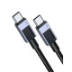 Καλώδιο Ugreen 45065 Charging Cable 100W L512 TYPE-C σε TYPE-C 5A 3m (Μαύρο)