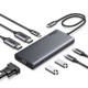 Ugreen CM639/35588 Type-C Hub 8 in1 σε  2xUSB3.2+2xUSB-C3.2+2xHDMI+1xVGA+PD (Γκρι)