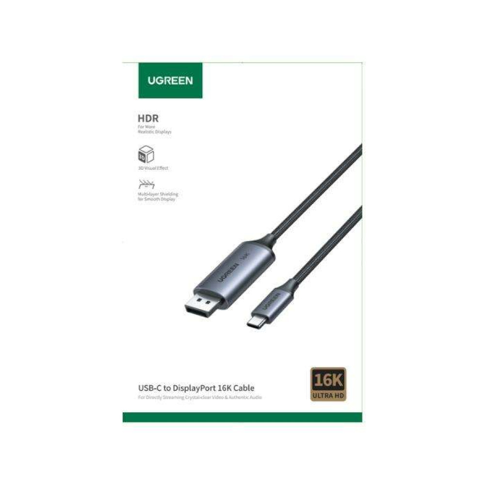 Ugreen CM707/25863 Καλώδιο Type-C σε DisplayPort 16K/30Hz 1m