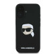 Karl Lagerfeld KLHMP16SSKHPPLK Θήκη Backcover για Apple iPhone 16  (Sil KL Head Print) (Μαύρο)