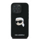 Karl Lagerfeld KLHMP16LSKHPPLK Θήκη Backcover για Apple iPhone 16 Pro (Sil KL Head Print) (Μαύρο)