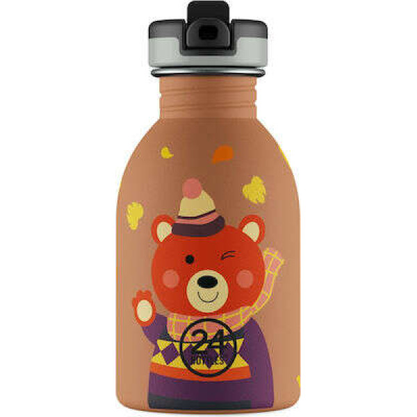 24Bottles Kids Urban Bottle Ανοξείδωτο Μπουκάλι 0.25lt (Sweet Bear)