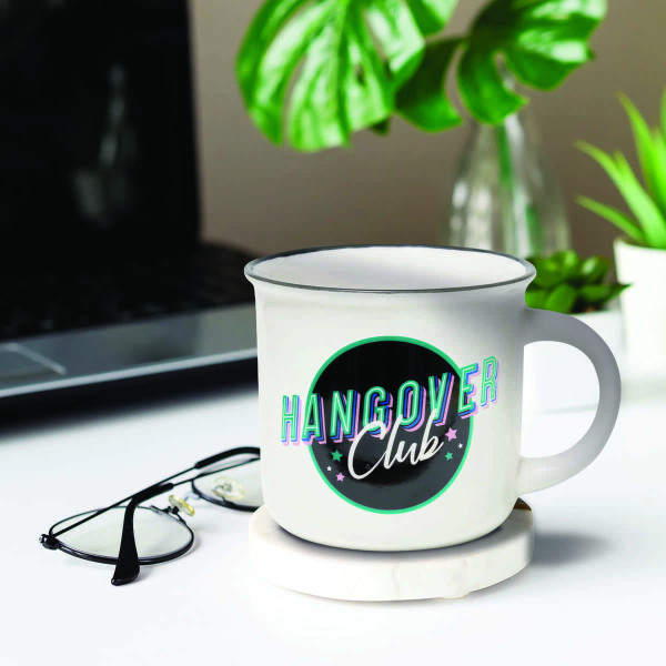 Legami Κούπα  "Hangover Club" Porcelain Mug - Cup-Puccino 350 ml (Λευκό)