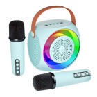 ATC-10 Bluetooth Ηχείο Καραόκε με 2 Μικρόφωνα (Μπλε)