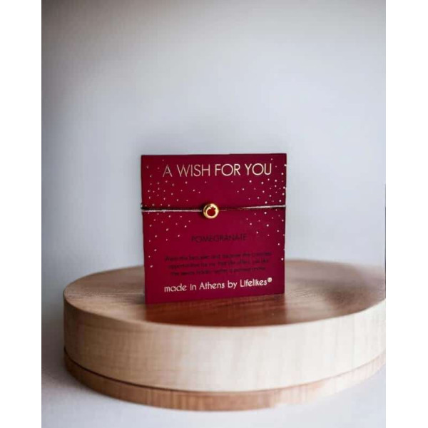 LifeLikes Βραχιόλι Ευχούλα Pomegranate