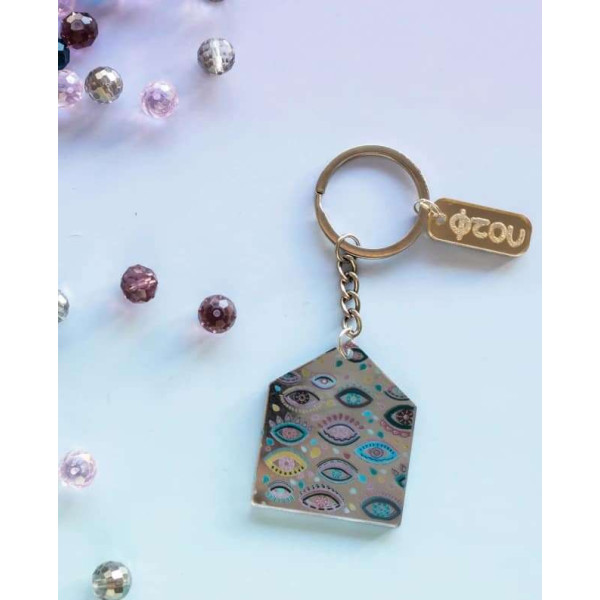 LifeLikes Γούρι Μπρελόκ Σπιτάκι με Μάτια