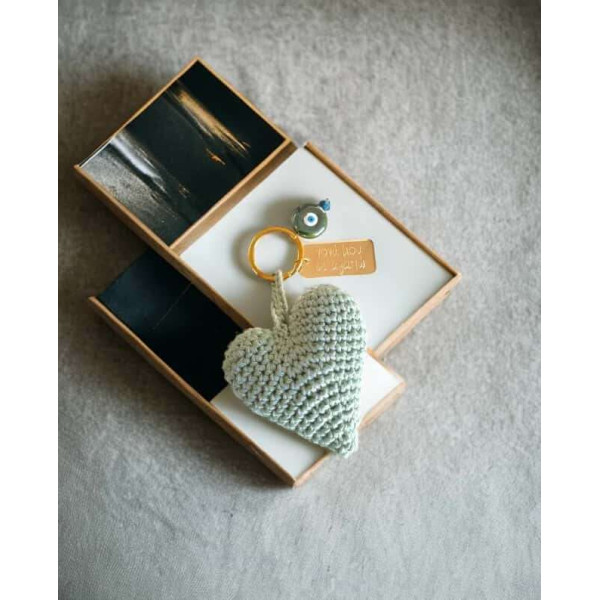 LifeLikes Γούρι Μπρελόκ Πλεκτή Καρδιά για τη Γιαγιά