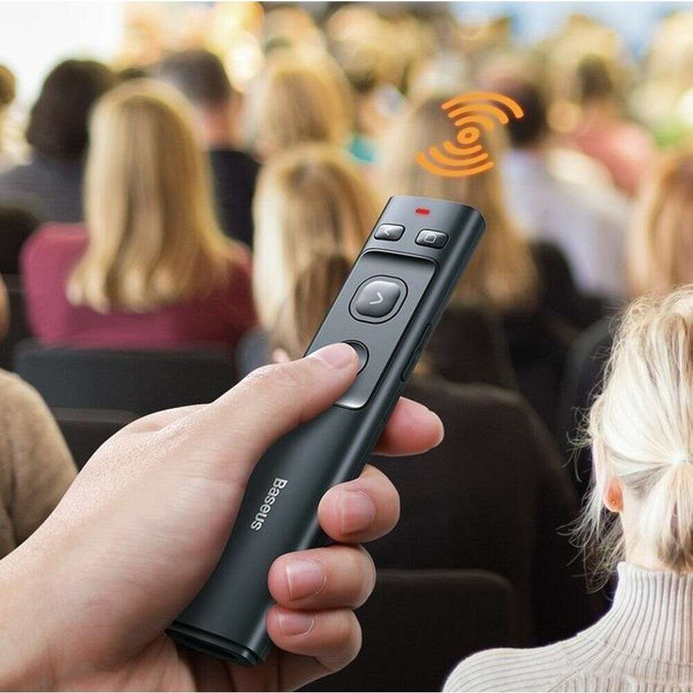 Baseus ACFYB-B0G πορτοκαλί laser pointer ασύρματο τηλεχειριστήριο παρουσιάσεων