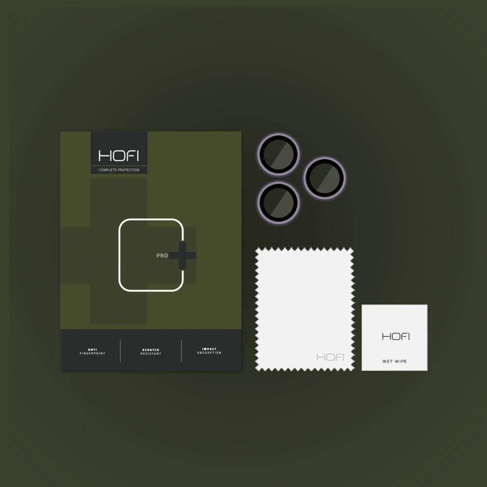 Hofi CAMRING PRO+ Camera Tempered Glass για Apple iPhone 14 Pro /14 Pro Max (Deep Purple)