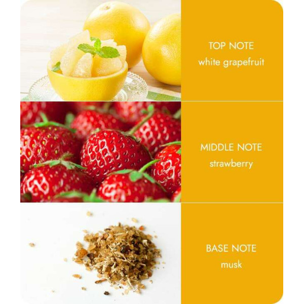 Heart & Home Μεσαίο Αρωματικό Κερί Σόγιας Γκρέιπφρουτ (30 ωρών)