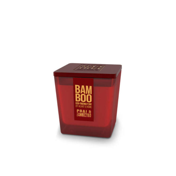Heart & Home Bamboo Collection Αρωματικό Κερί Ρόδι και Ξανθόξυλο (20 ωρών)