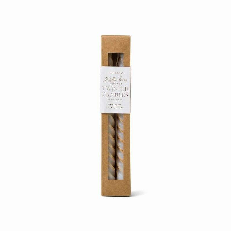 Paddywax Σετ από 2 Twisted Metallic Copper Κεριά Δείπνου, Cypress & Fir 25.4cm