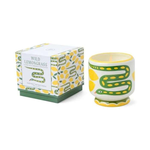 Paddywax A dopo Κεραμικό Κερί Σόγιας, Wild Lemongrass 226gr Snake
