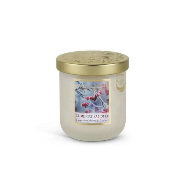 Heart & Home Μεσαίο Αρωματικό Κερί Σόγιας Χειμωνιάτικα Μούρα (30 ωρών)