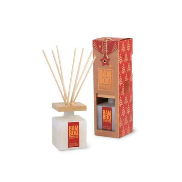 Heart & Home Bamboo Collection Αρωματικό Χώρου με Sticks Πικάντικο Μήλο και Κανέλα (70ml)