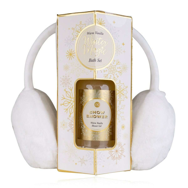Accentra Bath set with ear muff & 150ml shower gel, Winter magic