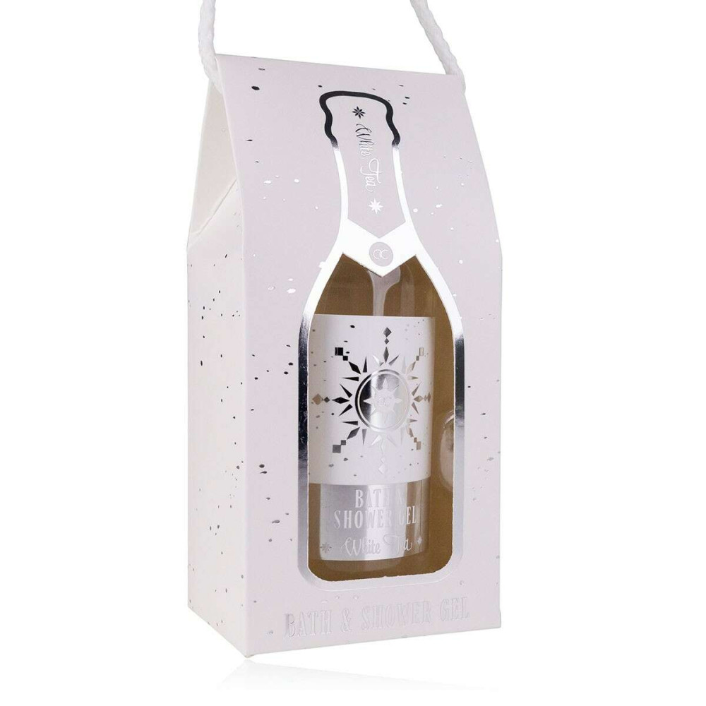 Accentra Vanilla Bath & shower gel in white champagne gift box 250ml, Seasons Greetings