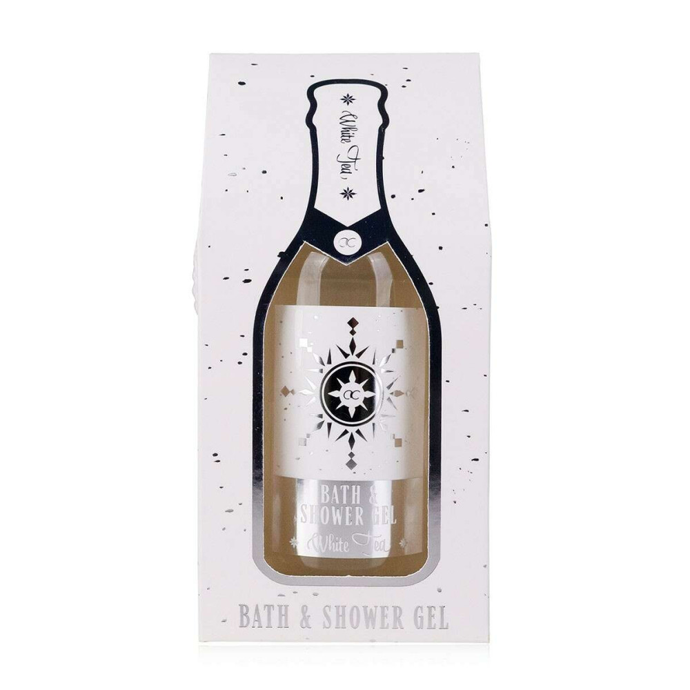 Accentra Vanilla Bath & shower gel in white champagne gift box 250ml, Seasons Greetings