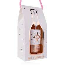 Accentra Vanilla Bath & shower gel in rose champagne gift box 250ml, Seasons Greetings