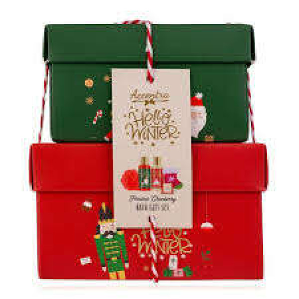 Accentra Γιορτινό Σετ 2 gift boxes με αφρόλουτρο 100ml & άλατα μπάνιου 100gr