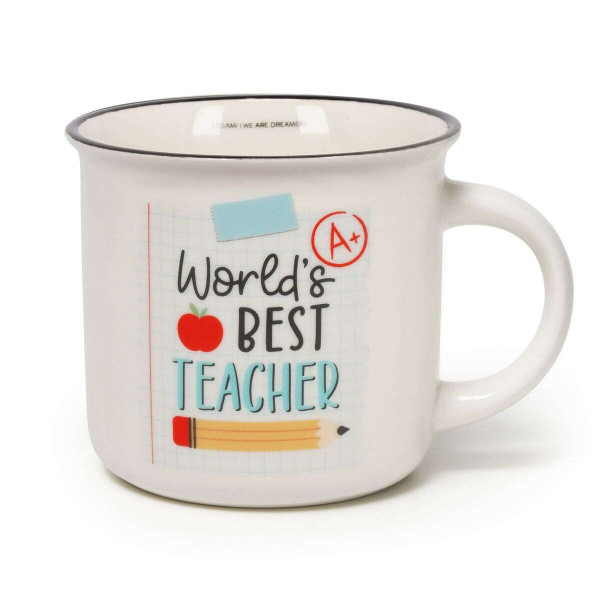 Legami Κούπα "Worlds's Best Teacher " Porcelain Mug - Cup-Puccino 350 ml (Λευκό)