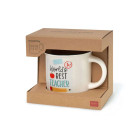 Legami Κούπα "Worlds's Best Teacher " Porcelain Mug - Cup-Puccino 350 ml (Λευκό)