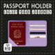 Legami PH0034 Θήκη Διαβατηρίου Passport Holder - Daisy