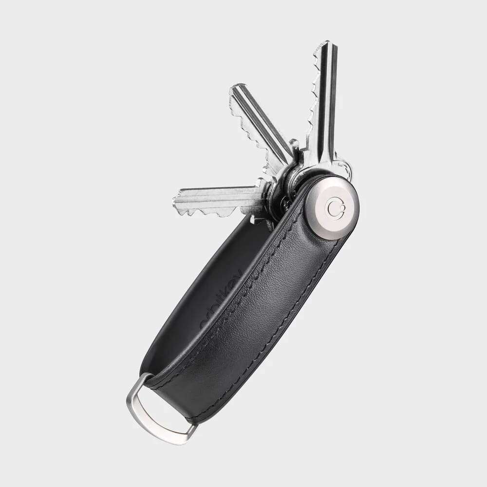 OrbitKey Hybrid Leather Key Organiser Κλειδοθήκη Μπρελόκ (Black)