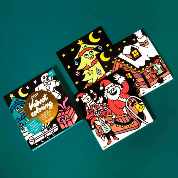 OMY Σετ Ζωγραφικής με Βελούδινο Πλαίσιο Ho Ho Ho