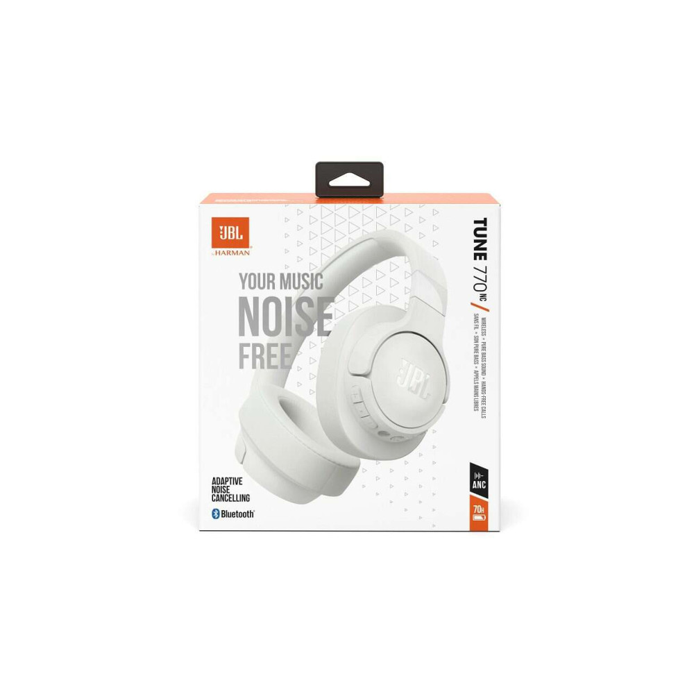 JBL Tune 770NC, Over-Ear Bluetooth Ακουστικά (Λευκό)