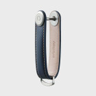 OrbitKey Leather Key Organiser Κλειδοθήκη Μπρελόκ (Navy with Tan Stitching)
