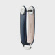 OrbitKey Leather Key Organiser Κλειδοθήκη Μπρελόκ (Navy with Tan Stitching)