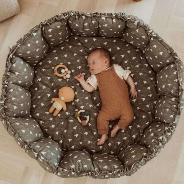 Play & Go Στρώμα Παιχνιδιού Μαλακό - Βρεφική Φωλιά - Τσάντα 3 σε 1. Bloom Birds