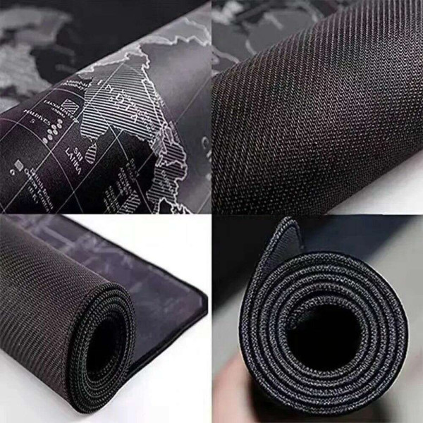 Mousepad  "World map" 30 x 80 x 2 mm RC-K-1073 (Μαύρο) 